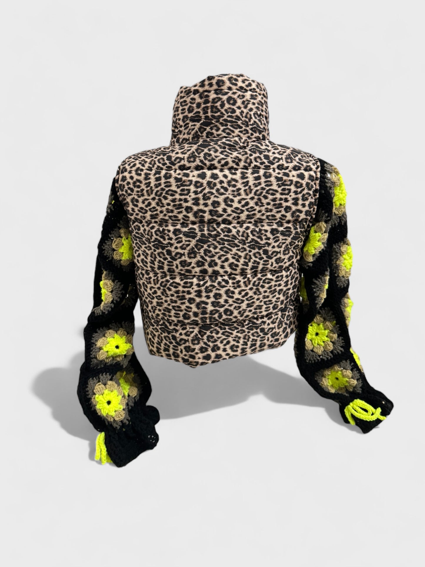 BOMBER LEOPARDATO CROCHET